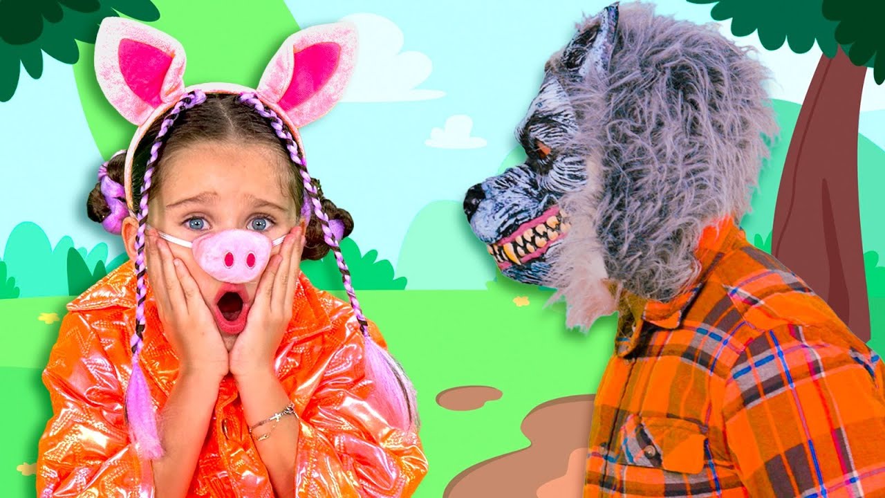¡Diversión y Enseñanzas con Los Tres Cochinitos y El Lobo Feroz! 🐺