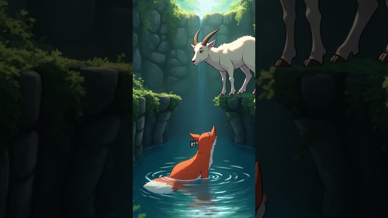 The Fox and The Goat: A Short Moral Story 🦊🐐