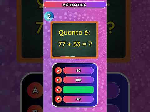 Quiz de Matemática Ep 3 Teste suas habilidades #quiz #matemática