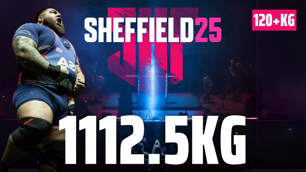 Jesus Olivares Dominates Sheffield 2025 with 1112.5kg Total 💪