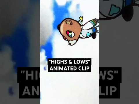 Animation of Kanye West song "Highs and Lows" leak featuring Pomme singing.