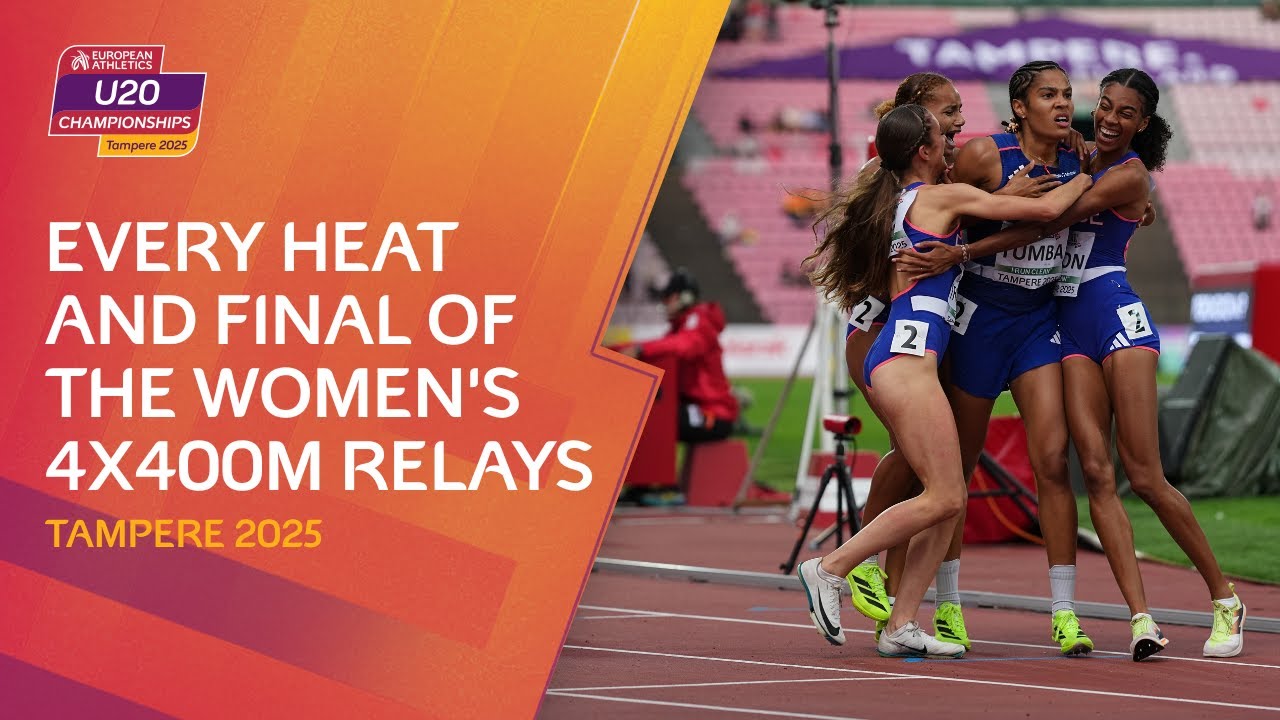 All Heats & Final of Women's 4x400m Relay | Tampere 2025 🏃‍♀️