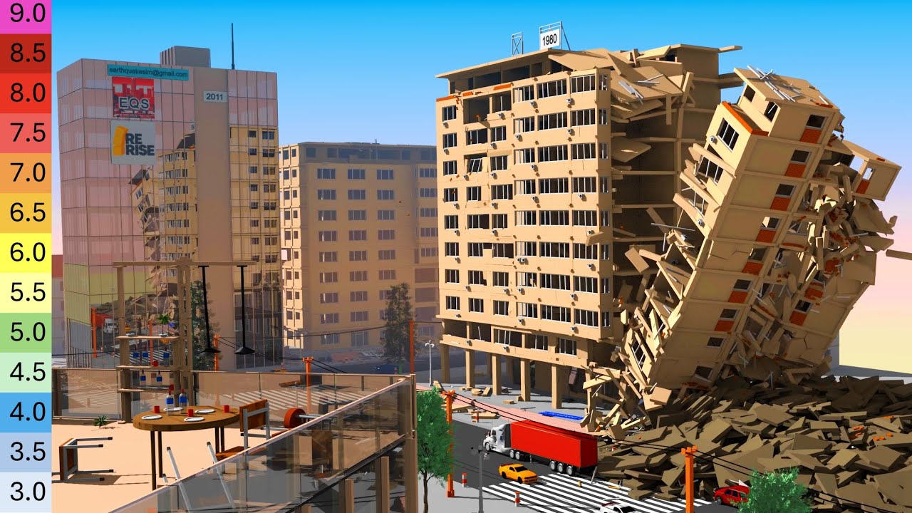 Stunning 3D Earthquake Destruction Comparison 🌍