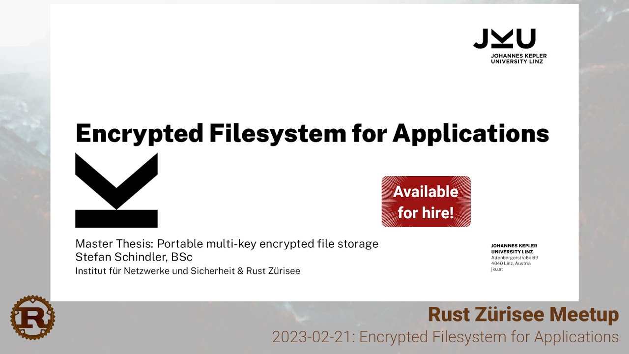 Encrypted File System for Rust/Android 📁