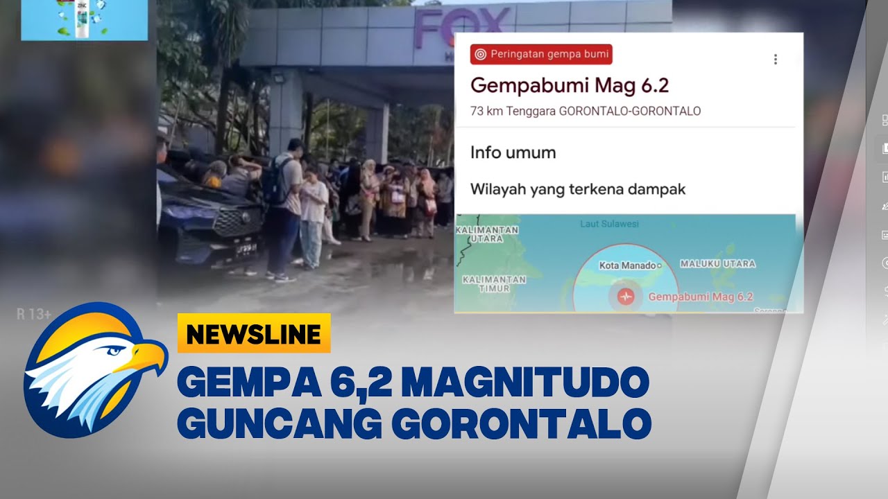 Kepanikan Warga Saat Gempa Magnitudo 6,2 Guncang Gorontalo