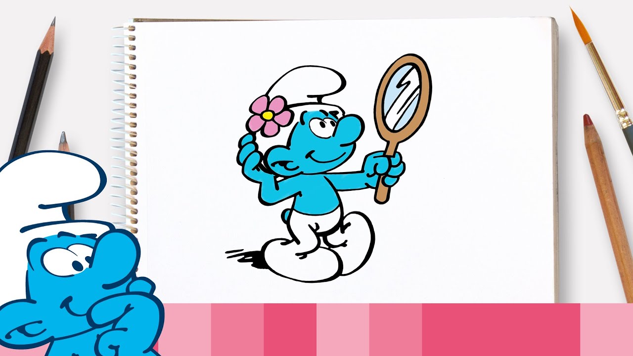 Como Desenhar o Vaidoso dos Smurfs 🎨