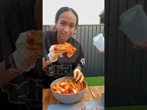 Make Kimchi with us! #korean #cooking #kimchi
