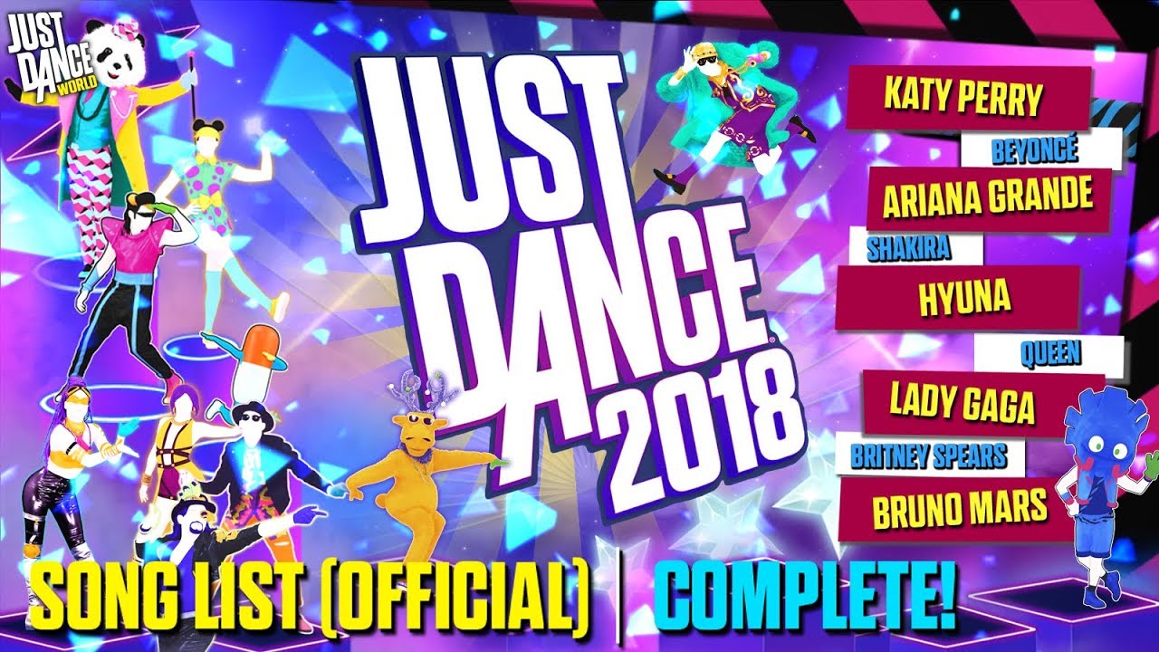 Just Dance 2018 Official Song List and Purchase Options