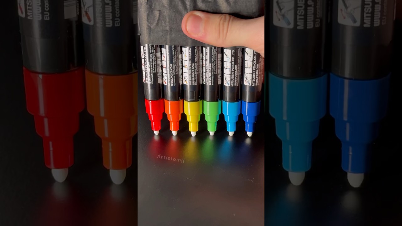 Activating Rainbow Colors! πβ¨π¨ #satisfying #markers #asmr