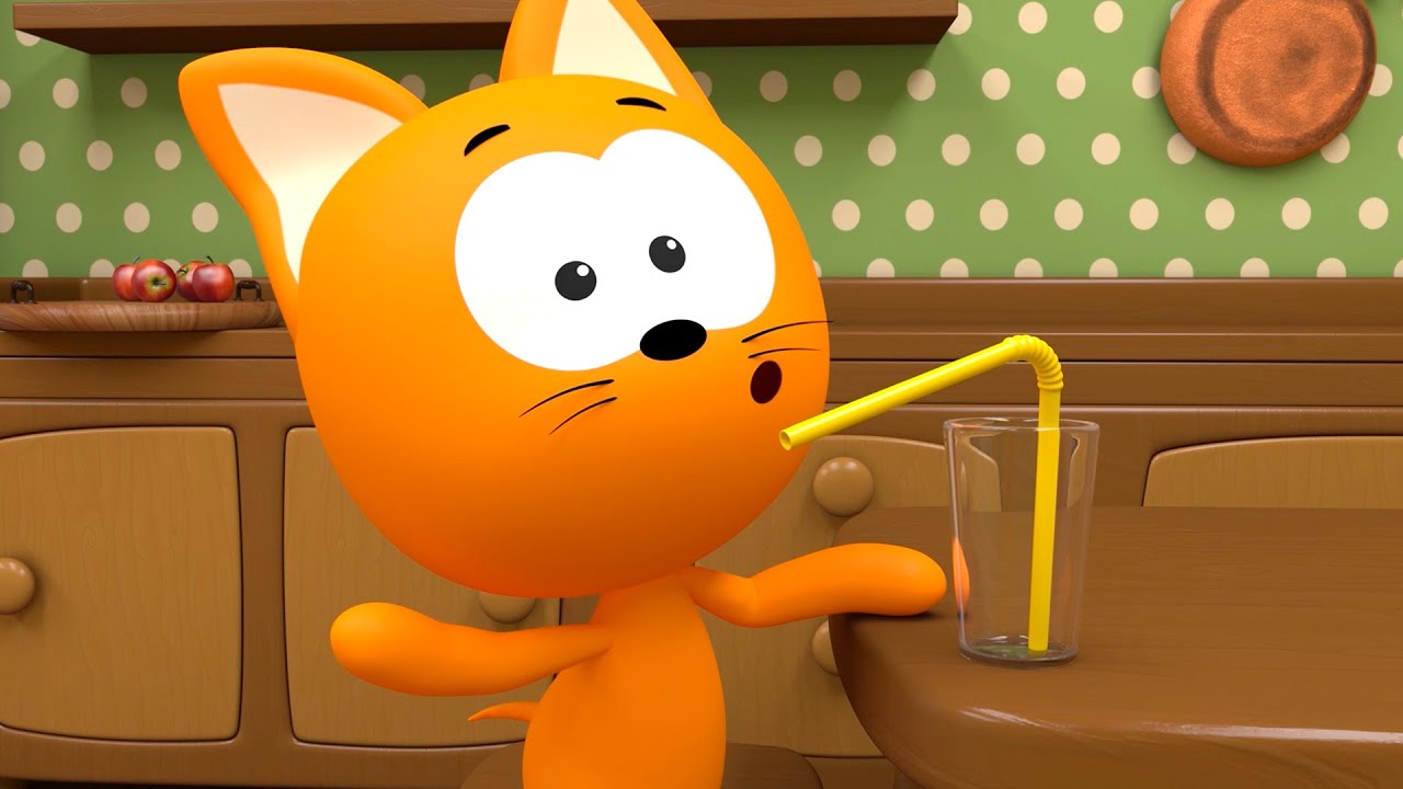 Весёлая детская песня о котёнке Котэ и компоте 🎶 — Забавная загадка для всей семьи