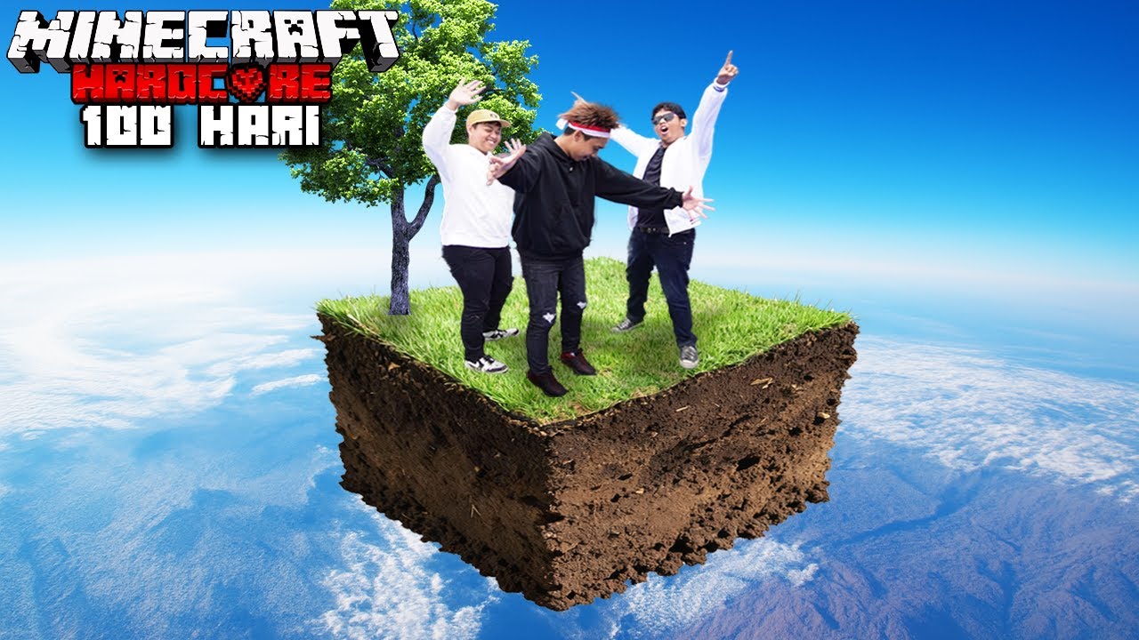 100 Hari Minecraft Skyblock DUNIA NYATA