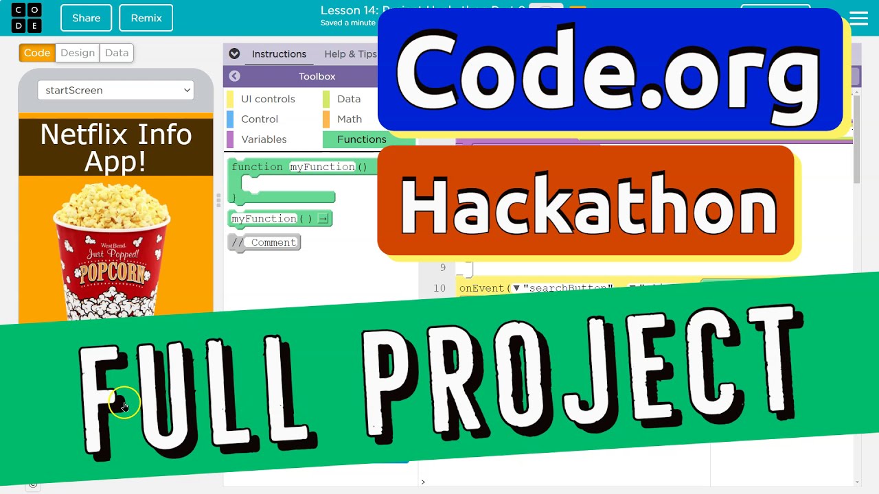 Code.org Hackathon: Build a Netflix-Style App 🎬