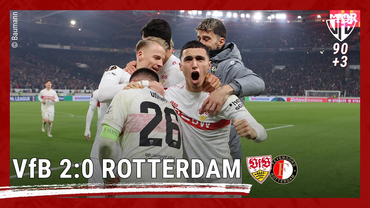 El Khannouss führt VfB Stuttgart zum 2:0 Sieg gegen Feyenoord in der Europa League ⚽