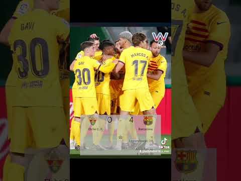 ELCHE vs BARCELONA🔥marcador final🔥LA Liga✅️