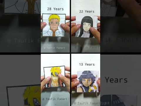 Naruto Shippuden Family Growing Up #shorts  #short  #art #naruto #growingup