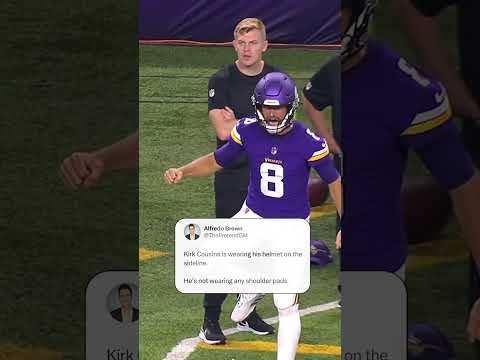 Kirk Cousins stays prepared 😭