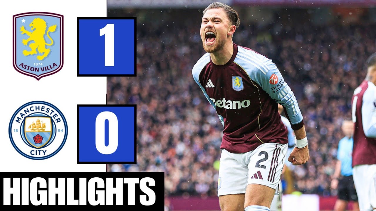 Aston Villa Edges Out Manchester City 1-0 | Matty Cash’s Winning Goal | Premier League 2025-26 ⚽
