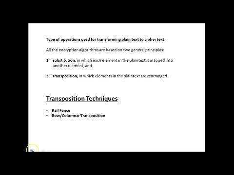 Cryptology Rail fence Technique