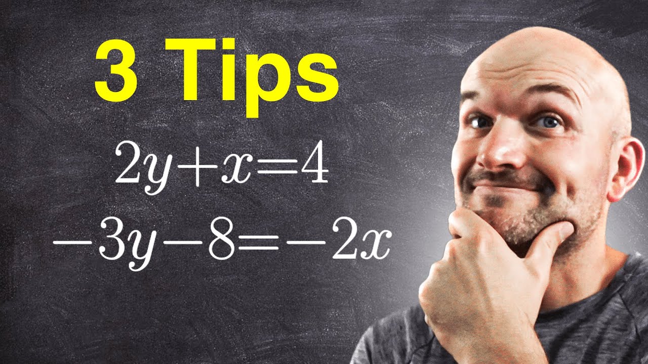 3 Tips for Solving Systems of Equations ✏️