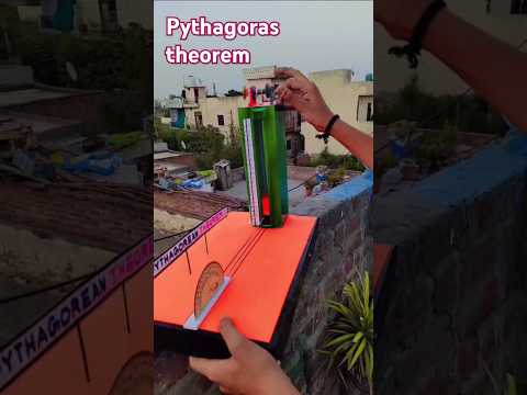 working model for Pythagorean theorem #pythagoras_theorem #shortvideo #shorts #schoolproject #2k