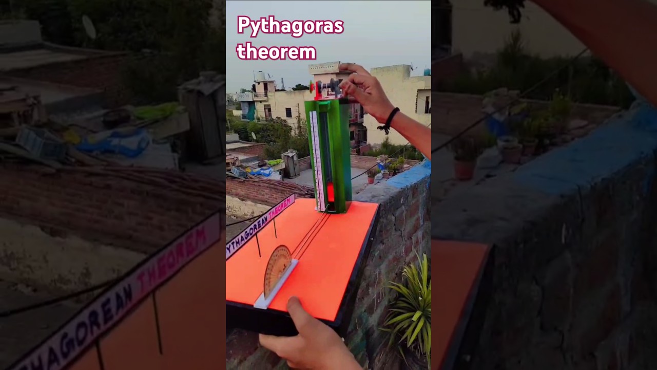 Easy Working Model to Demonstrate the Pythagorean Theorem 📐