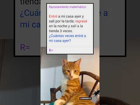 🏠🚪 ¿Cuántas veces entró? Resuelve el problema de lógica matemática"