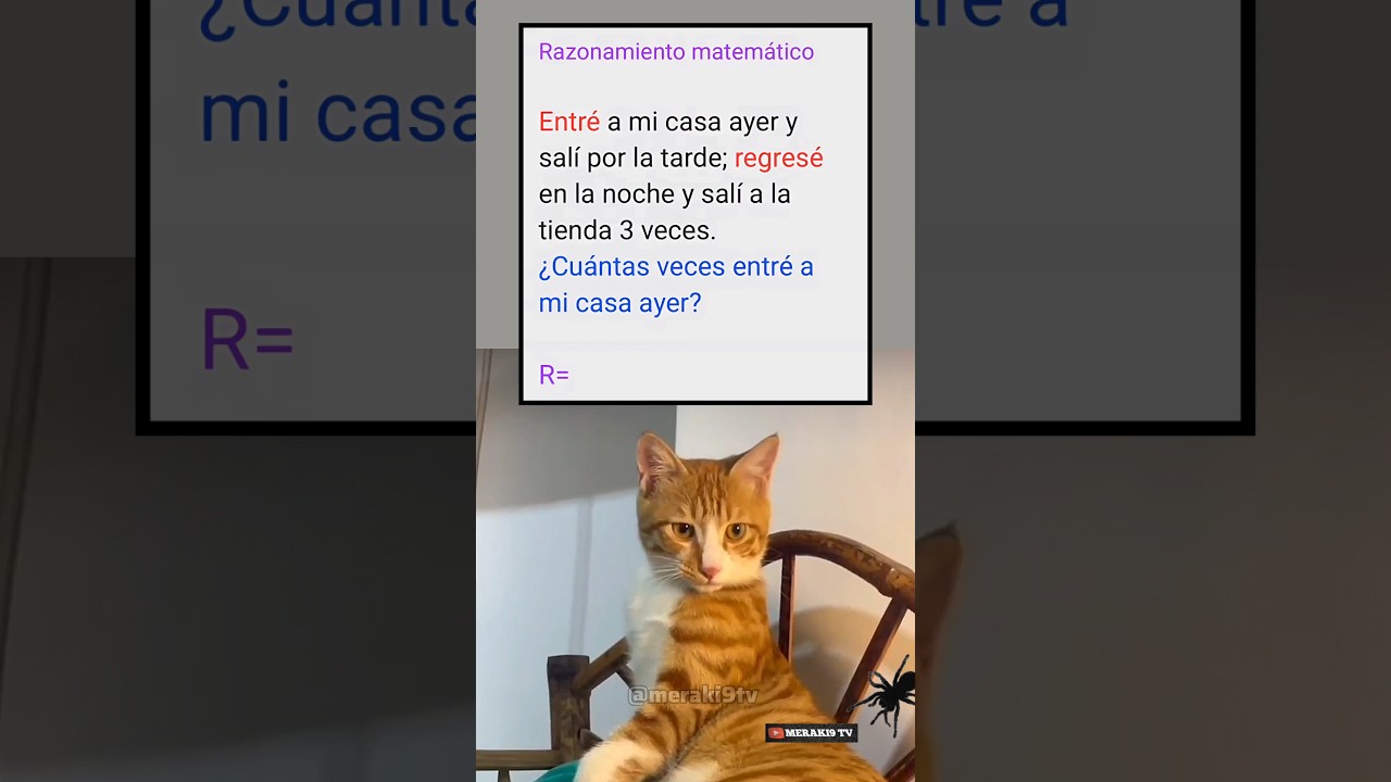 ¿Cuántas veces salió e ingresó una persona en su casa? ¡Descúbrelo con este desafío de lógica! 🏠