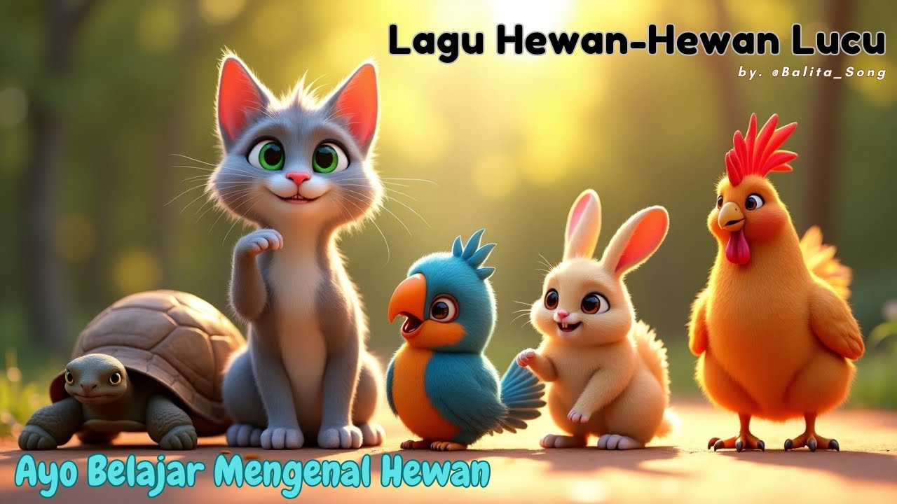 Lagu Hewan Lucu | Belajar Hewan Sambil Bernyanyi 🐾