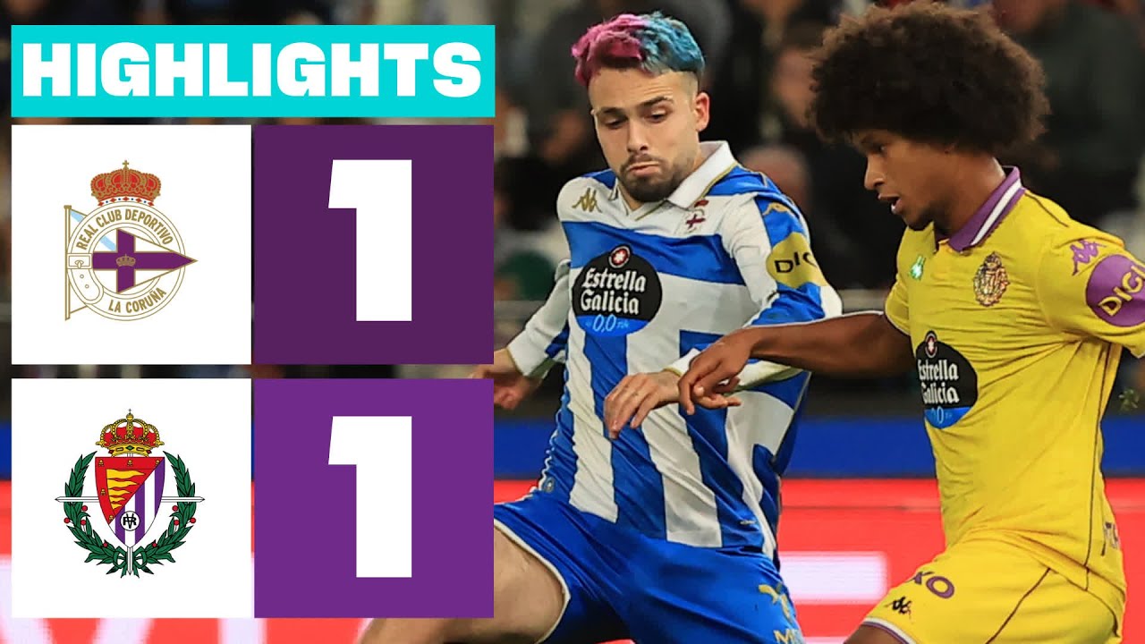 Empate emocionante entre RC Deportivo y Real Valladolid en Riazor ⚽
