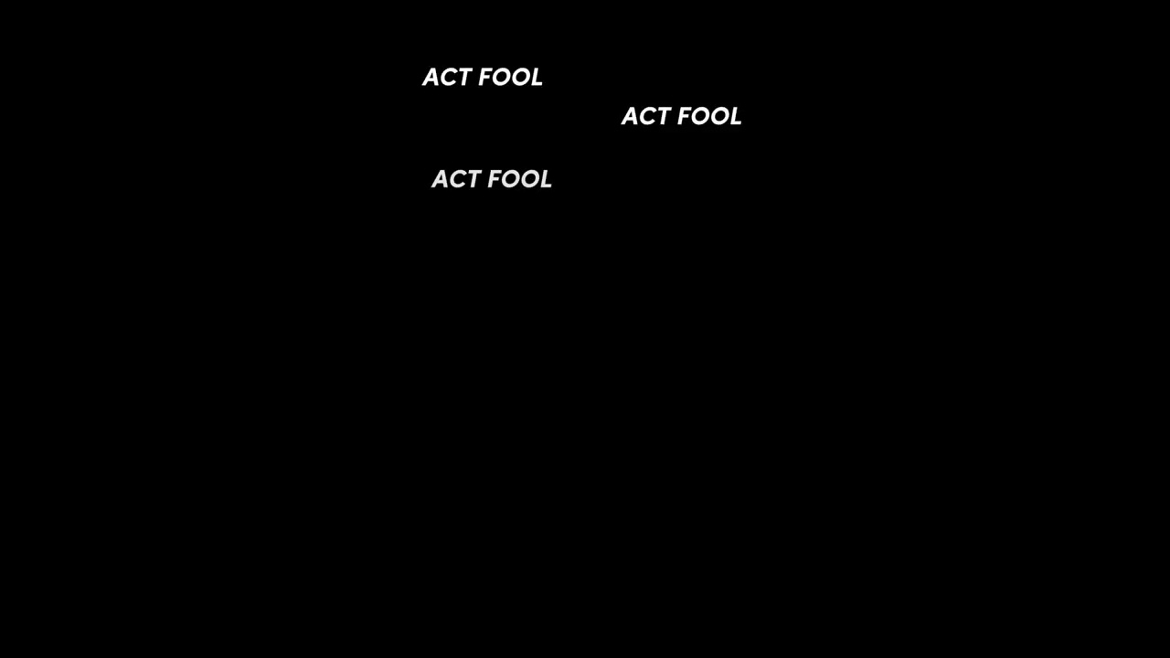 Act Fool Lyric Overlay ๐ถ
