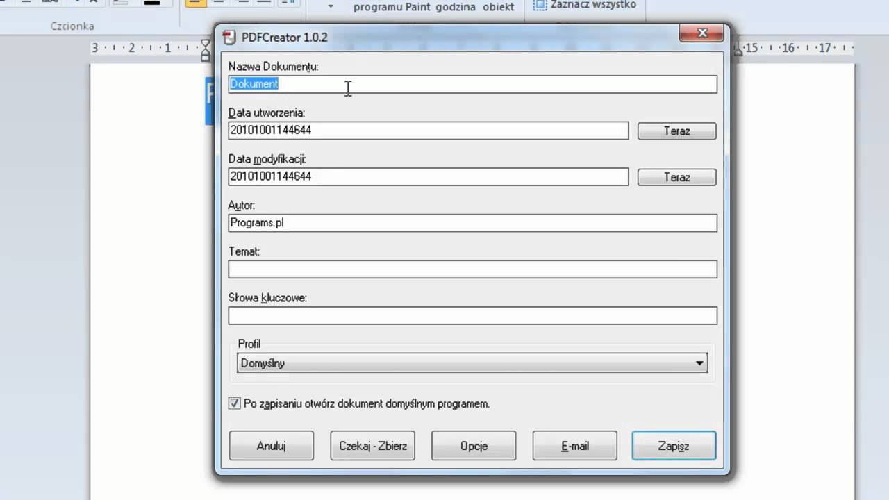 Jak korzystać z PDFCreator: instrukcja obsługi