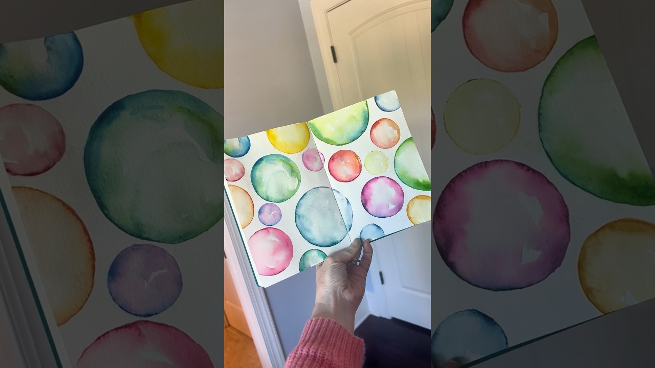 Relax with Watercolor Circle Art π¨