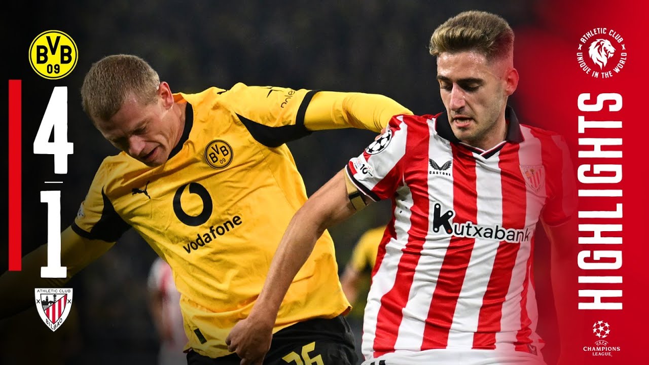 Dortmund 4-1 Athletic Club | UCL Highlights ⚽