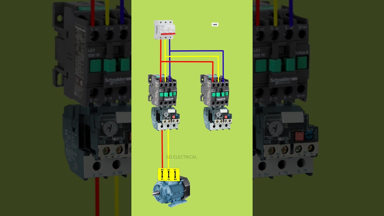Motor Control Wiring: Forward & Reverse 🔧