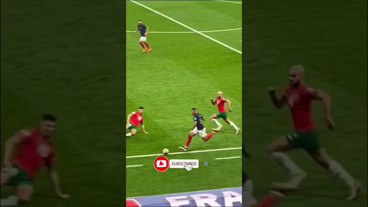 Mbappé Speed vs Morocco Defense 🏃💨