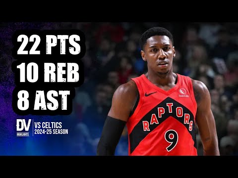 RJ Barrett vs Celtics 22 pts 10 reb 8 ast | Jan 15, 2025 | Regular Season