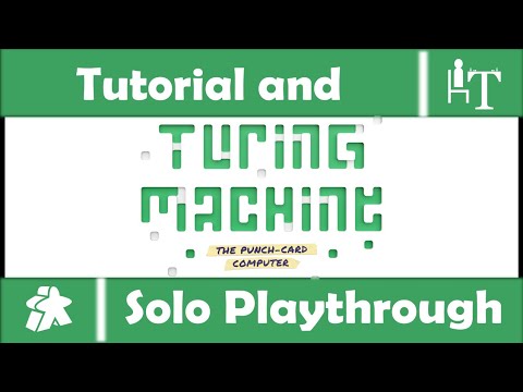 Turing Machine Board Game - Tutorial and Solo Playthrough - Can you beat the machine?