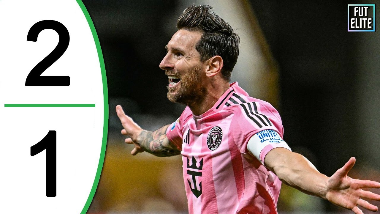 Messi Scores 2 Goals in 2-1 Win vs Nashville ⚽