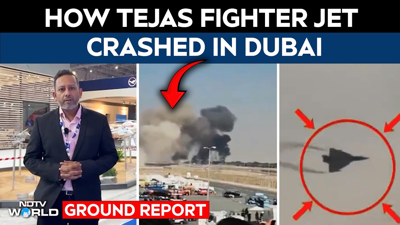 Tejas Fighter Jet Crash at Dubai Air Show ✈️