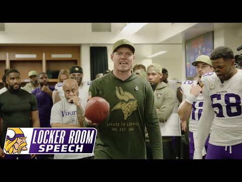 Kevin O’Connell’s Locker Room Speech After Minnesota Vikings Win Over Detroit Lions