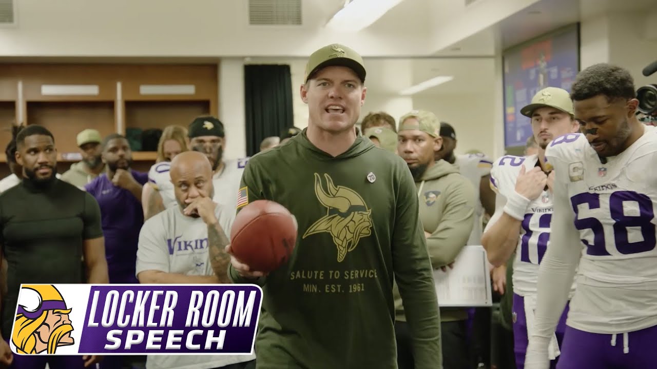 Kevin O’Connell’s Inspiring Locker Room Speech After Vikings’ Big Win 🏈