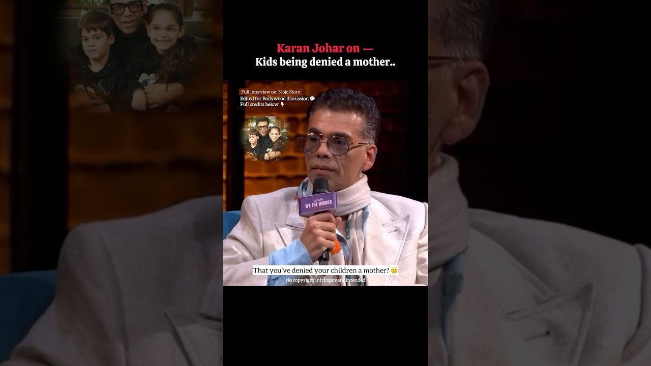 Karan Johar Opens Up About Raising Kids Without a Mother 🧸