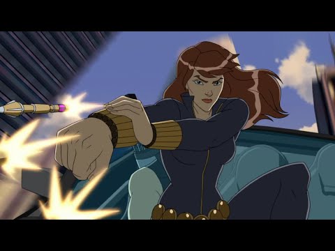 Black Widow - All Fights Scenes (Avengers Assemble S01) [Animated]