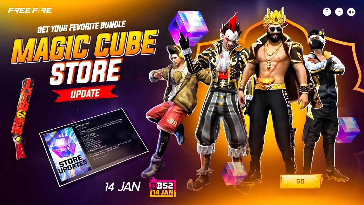 Ob52 Magic Cube Store Update & New Free Fire Event 🎮