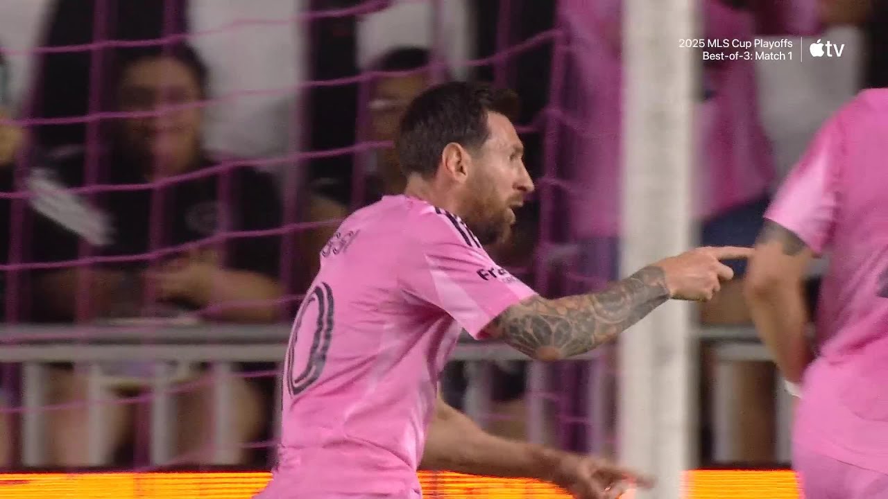 Messi Scores Playoff Brace in Game 1 | 2025 MLS Cup