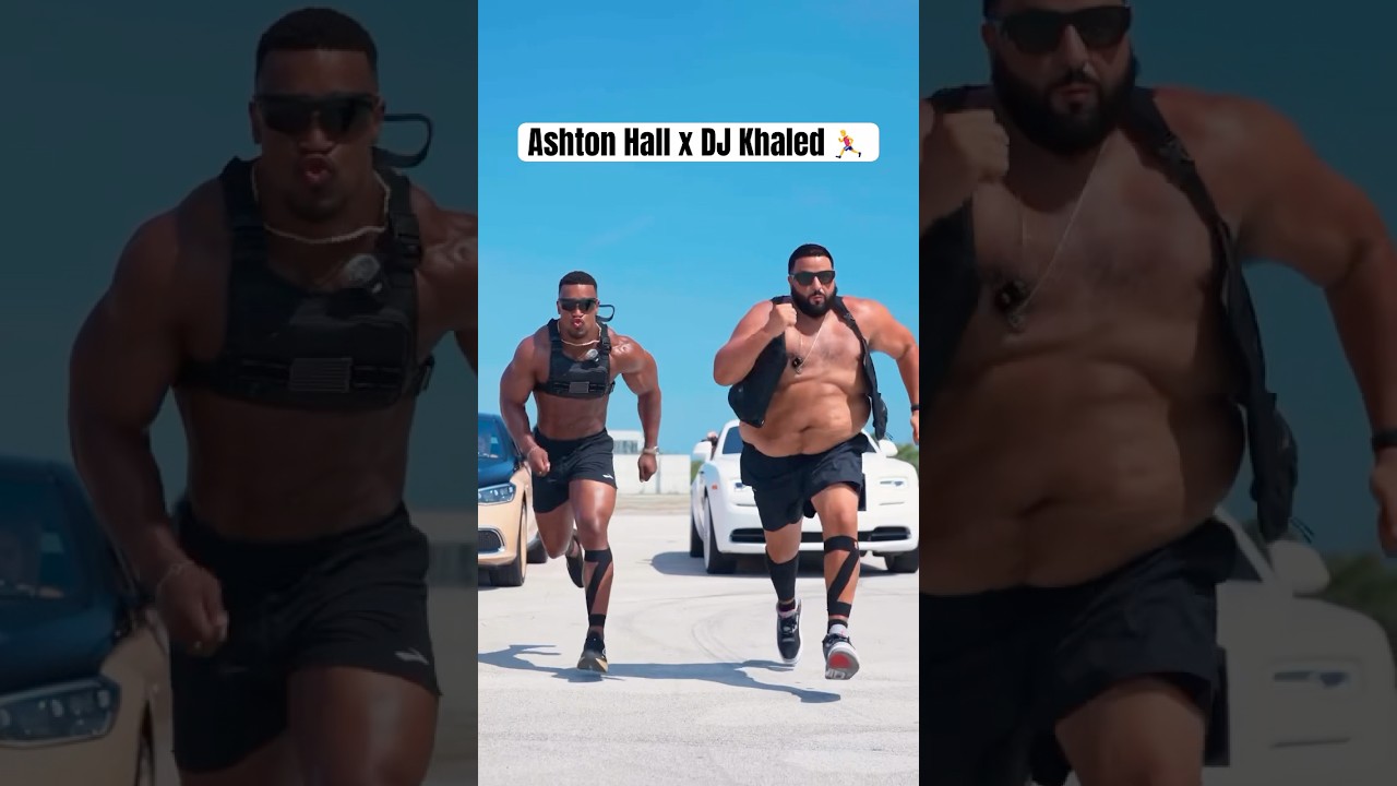 DJ Khaled & Ashton Hall Training Session 💪