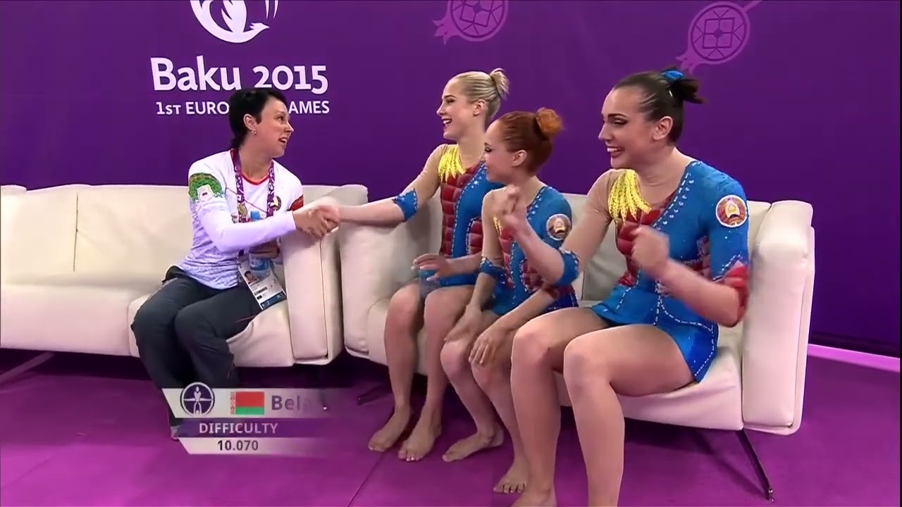 Belgium win Women's Group - Dynamic Gold - Acrobatic Gymnastics - Baku 2015