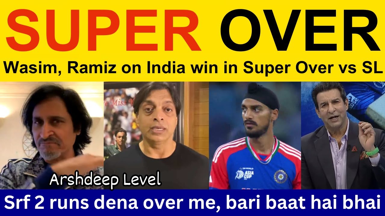 Shocking India Win Over Sri Lanka in Super Over | Shoaib Akhtar & Ramiz Raja React 😲