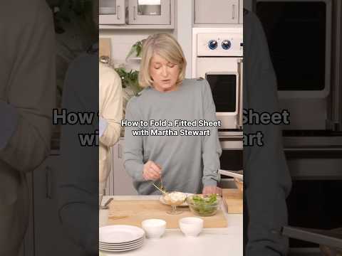 How To Fold A Fitted Sheet With Martha Stewart