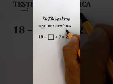 TESTE DE ARITMÉTICA - Prof Robson Liers